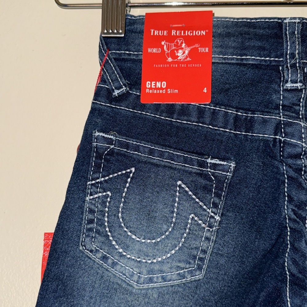 New True Religion The Kids Geno Denim Short - Picture 5 of 16
